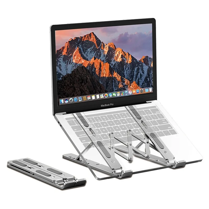 Ls501 6-angles Adjustable Notebook Stand Aluminum Oxidation Process Portable Laptop Stand