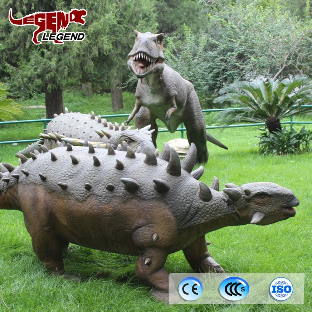Jurassic life size robot dino simulation 3D dinosaur statues for park