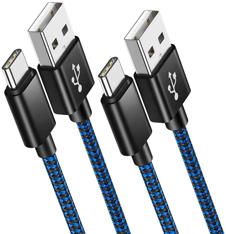
High Quality Nylon Braided Fast Charging Usb Type C Cable 3.0 USB C for Huawei Samsung data cable charge Micro usb cable 