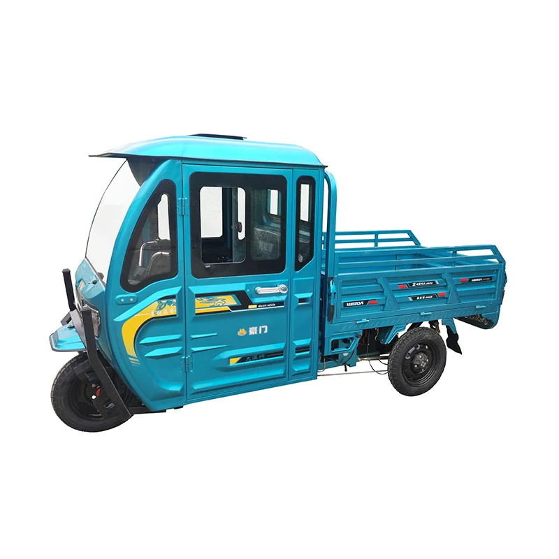 High Cargo Side Electric Cargo Food Adult Recumbent Micro E- Motorcycle Tricycle Trike