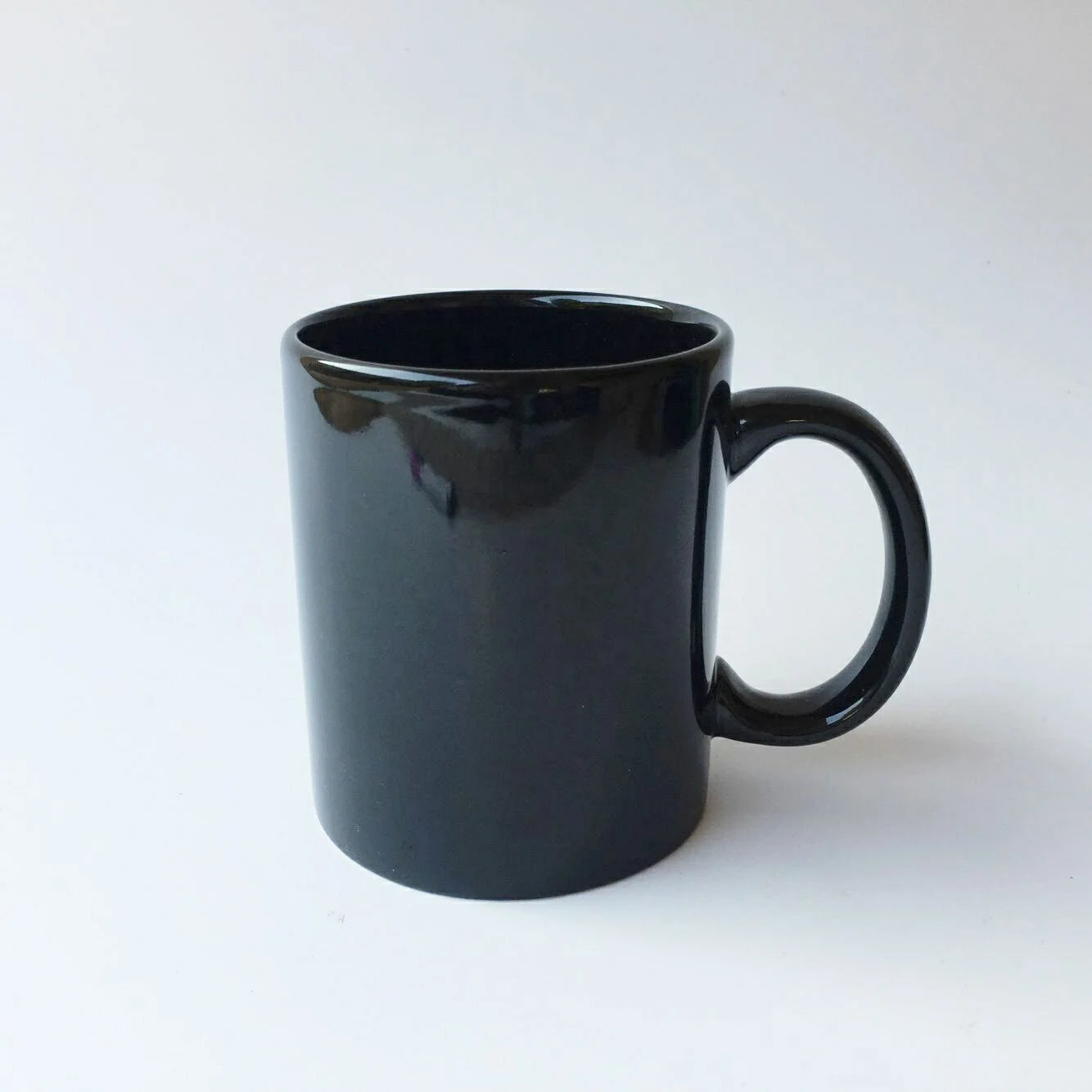 Customized printed black mug 11oz/330ml color ceramic coffee mug for promotion