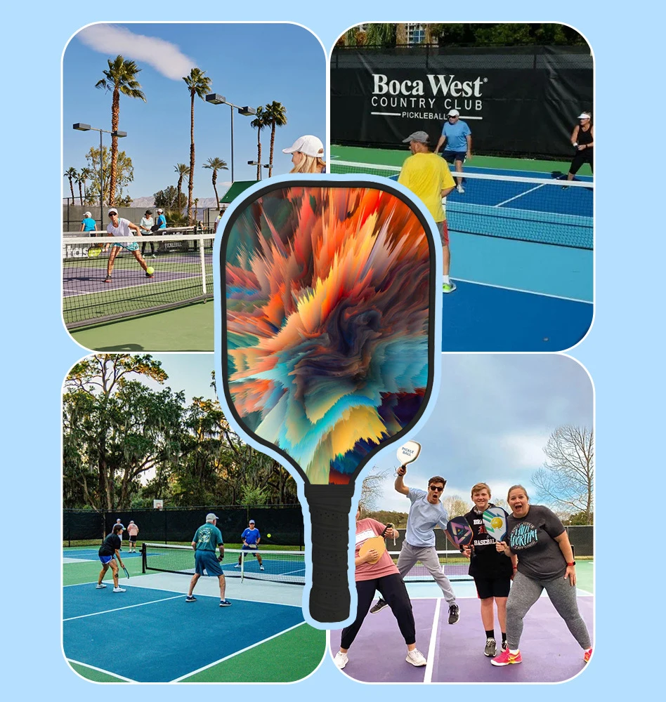 GAMEN china raquete beach tennis carbono 3k custom usapa approved carbon eva foam pickleball paddle