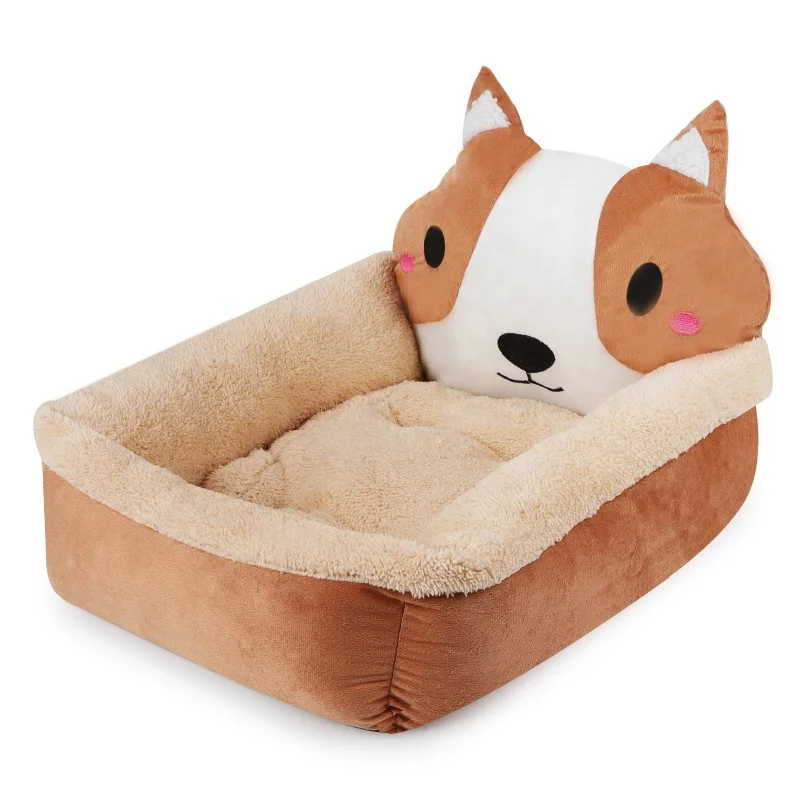 3D Cartoon Animal Square Nest Pet Nest Small and Big Dog Bed Mat Kennel Cats Bed