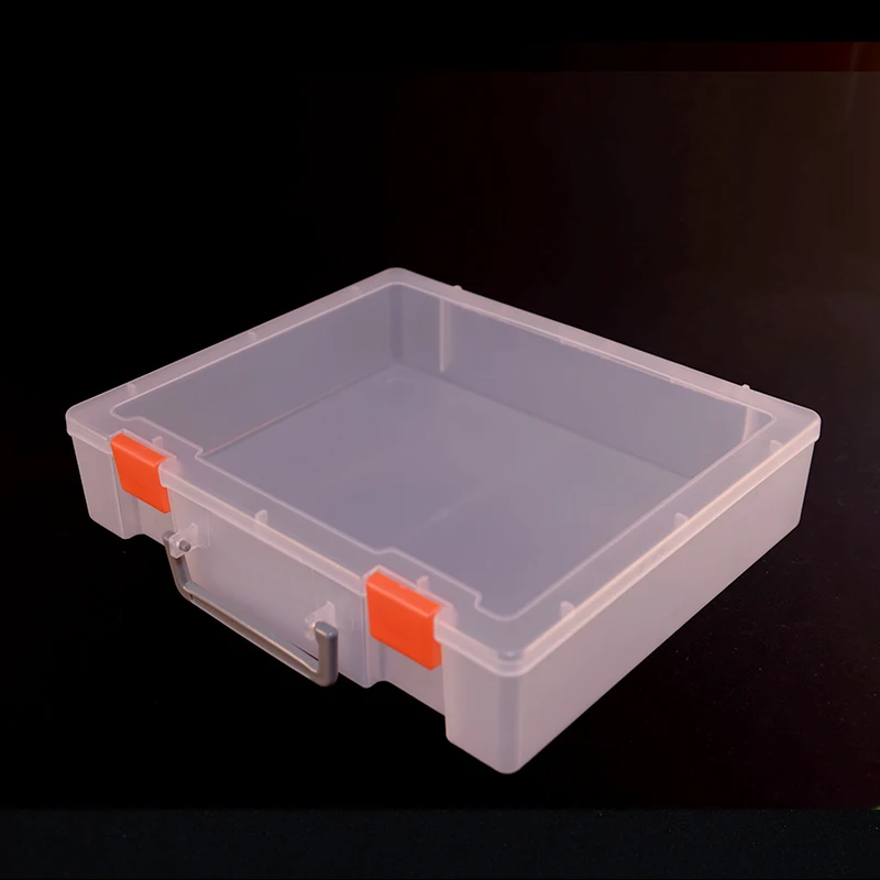 Clear Plastic PP Empty Box Lattice Jewelry Parts DIY Toy Storage Box Packaging Finishing Tool Box