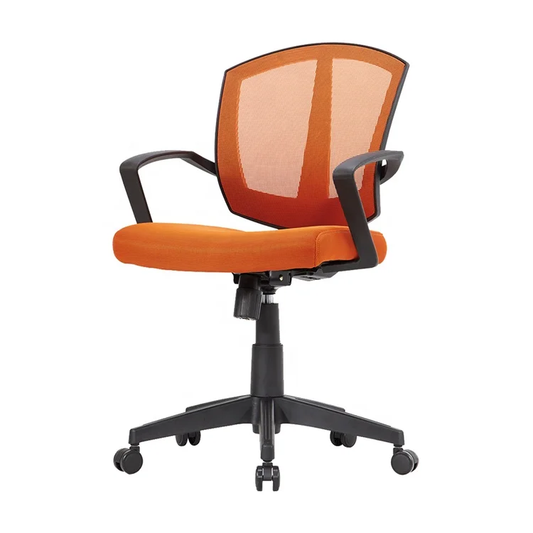 Free Sample Staff Chair Factory OEM Mid Back Cheap Ergonomic Swivel Mesh Chair Office Staff Mesh Chair for Meeting
