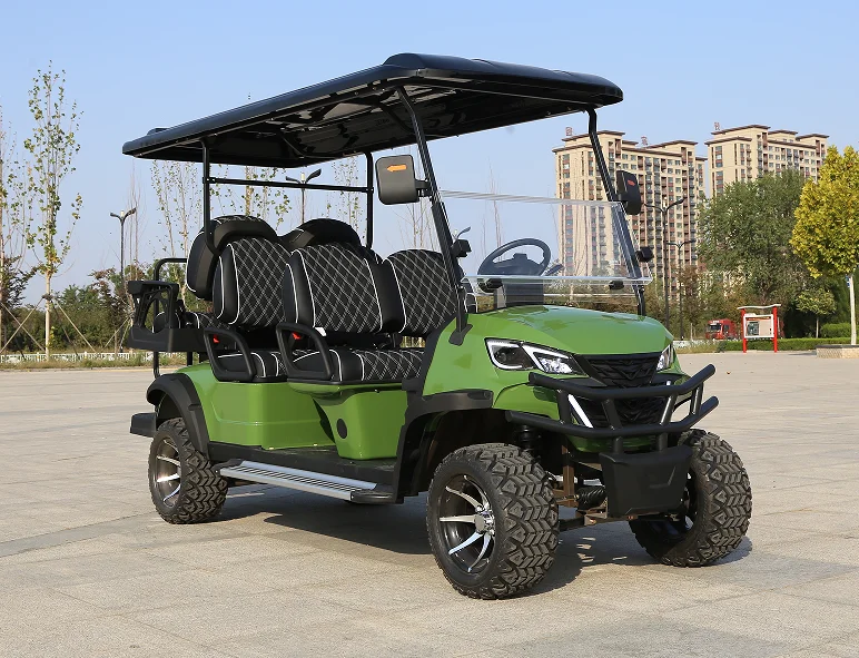 Sharefer hot sale new style 6 seats 4+2 Seater 72V 3.5KW AC Motor Electric Golf Cart Club Car