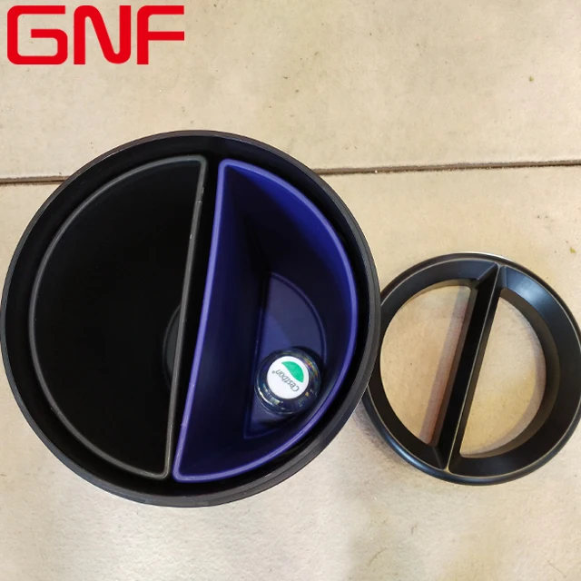 GNF 8L household round dustbin open top recycle bin with plastic bin inside
