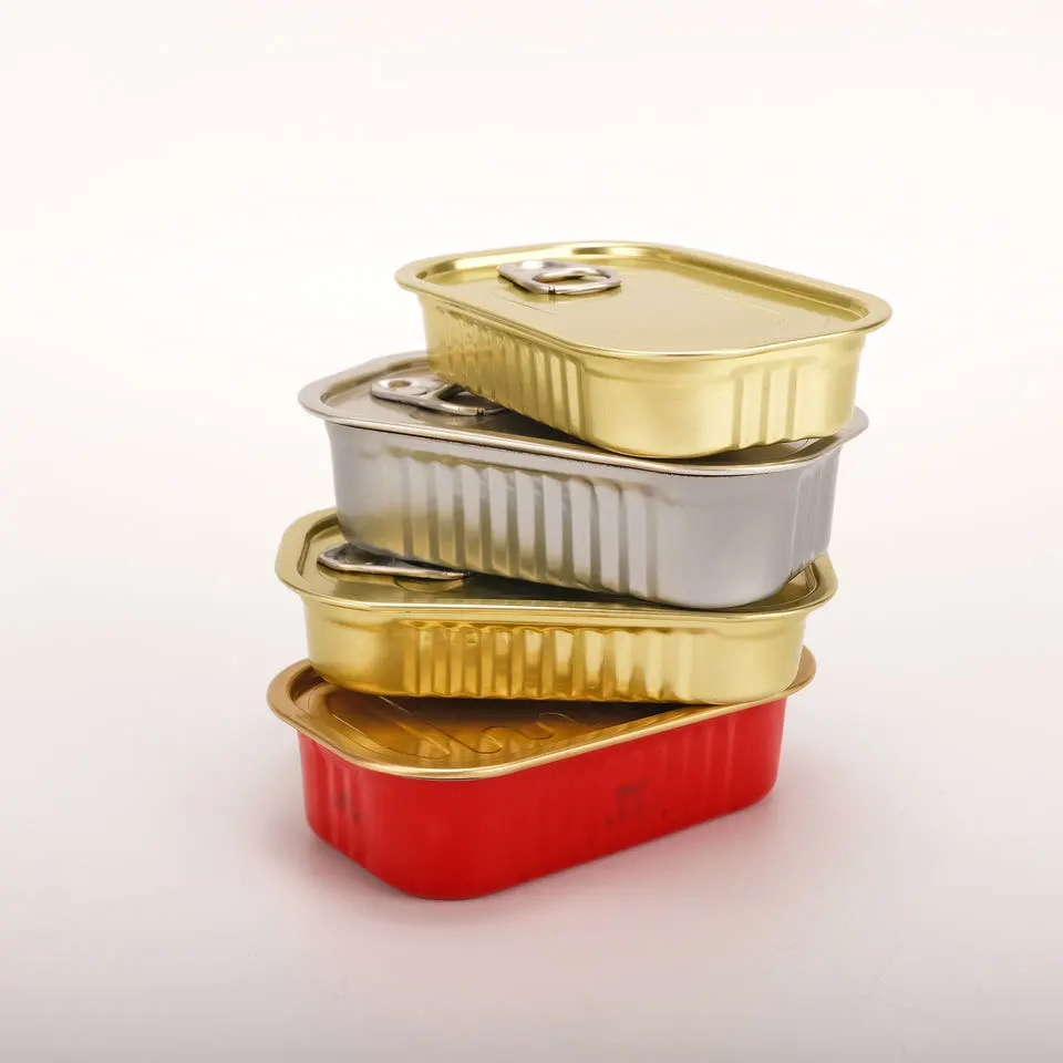1/4 Club Tin Cans Manufacturer Empty 125ml 125g Tin Cans with #311 EOE for Sardines in Oil Pilchard Mackerel Fish