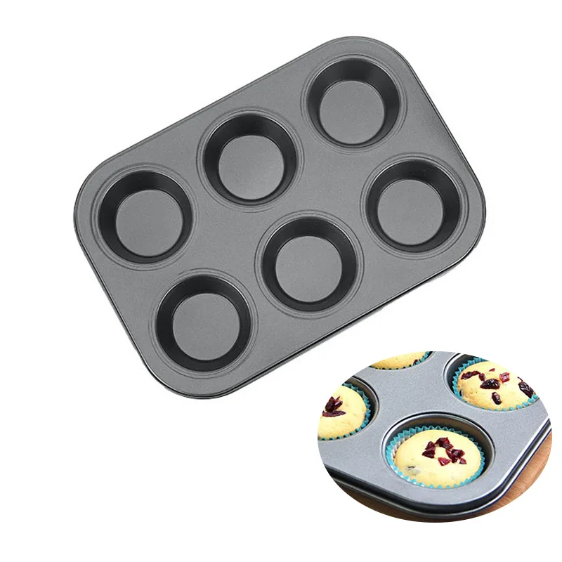 Nonstick Round Carbon Steel Cupcake Pan  Muffin Cupcake Baking Tray with Make small cakes
