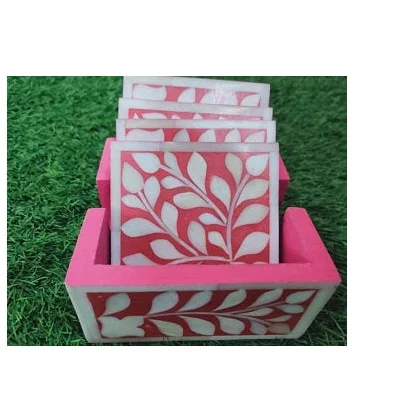  Подставки под кости с инкрустацией дизайнерский круглый термостойкий Коврик для напитков домашний столик чашка чая и кофе 2 цвета