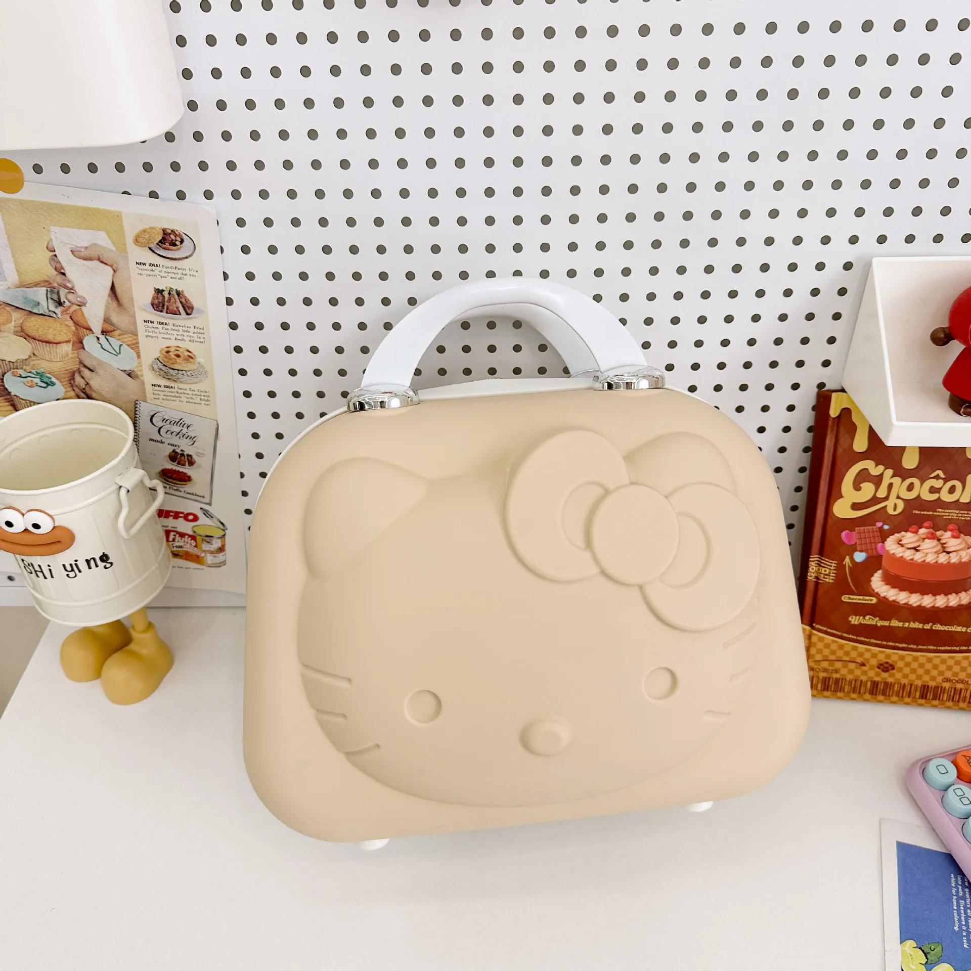 Hot Sale 14inch Small Luggage Abs Children Trolley Luggage Case Cartoon Makeup Case Gift for Girl Cosmetic Travel Suitcase