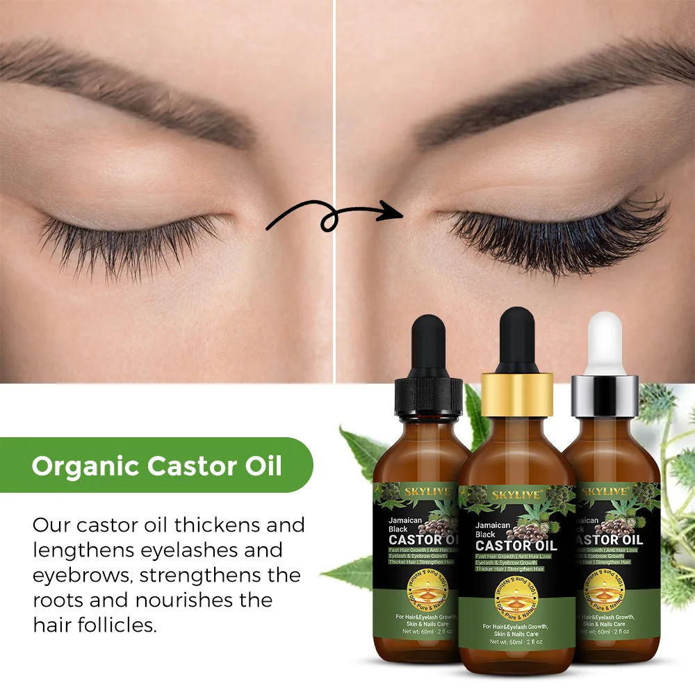 New Fashion Jamaican Black Castor Oil Hair Growth Strengthening Repairing Roots Preventing Hair Loss Hair Caster Essential Oil