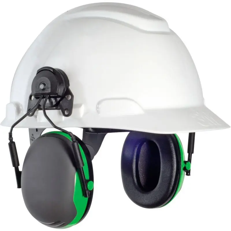 Blocking Sound Reduction Ear Protection for Construction Site, Cap Mounted Protective Safety Ear Muffs with Hard Hat Mounting