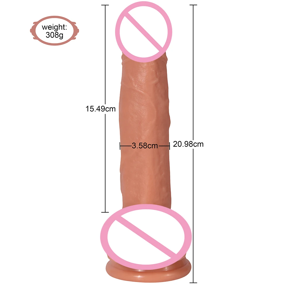 Adult 8.27inches Realistic Thick Grandes Silicone Artificial Realistic Penis Sex Toy Dildos for Women Lady Masturbating Sex Toys