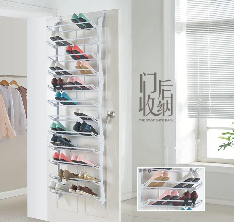 Hot Sale Over The Door Shoe Stand Organizer Rack 36 Pairs Shoes Storage