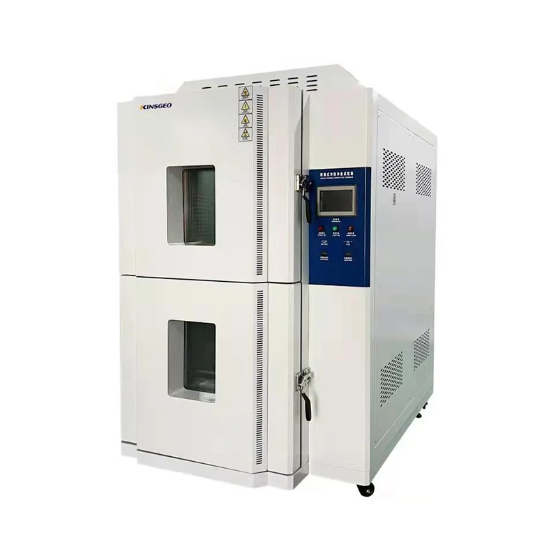 Laboratory Machine Hot And Cold Control Impact Testing Equipment Two Boxs Thermal Shock Test Chamber