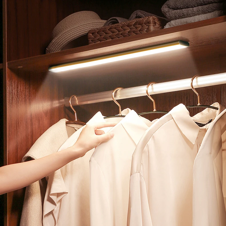 3 Color Temperature InFrared Indoor Motion Sensor Light USB RE-Chargable LED Cabinet Lamp