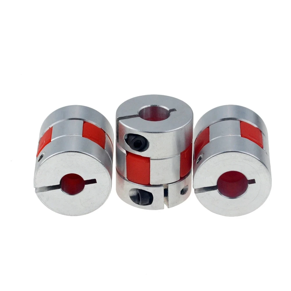 Jaw Coupling D20 L25mm Coupling Stepper Motor 5mm 8mm Plum Shaped Clamp  shaft coupling For Servo Motor