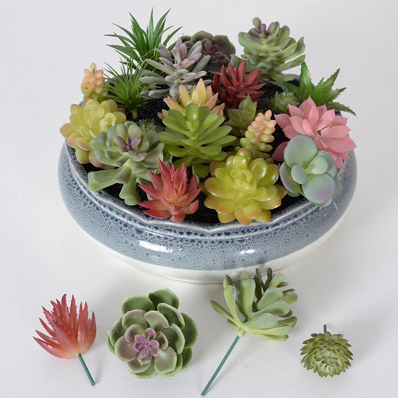 2022 new DIY small potted plants indoor decoration artificial succulent plants