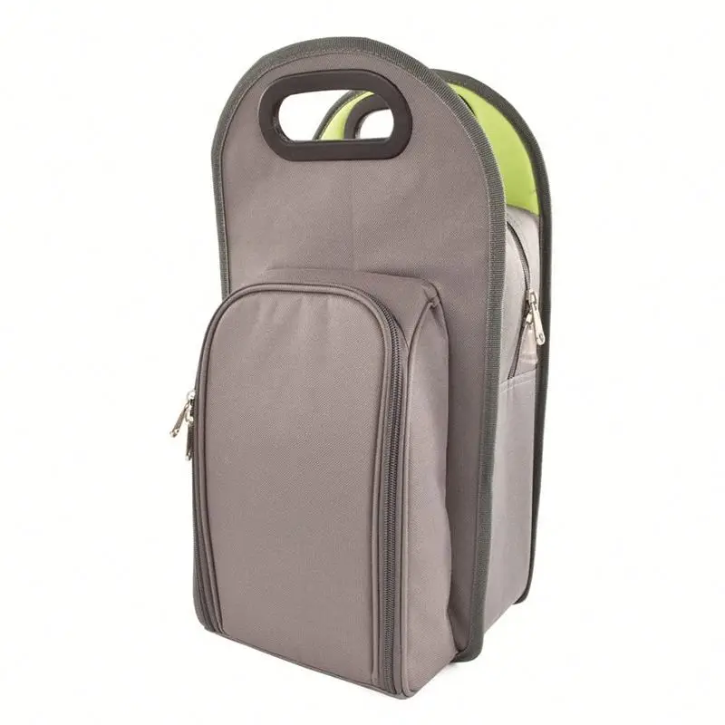 Oem Factory Top Quality Custom Logo Portable  Wine Picnic Bag