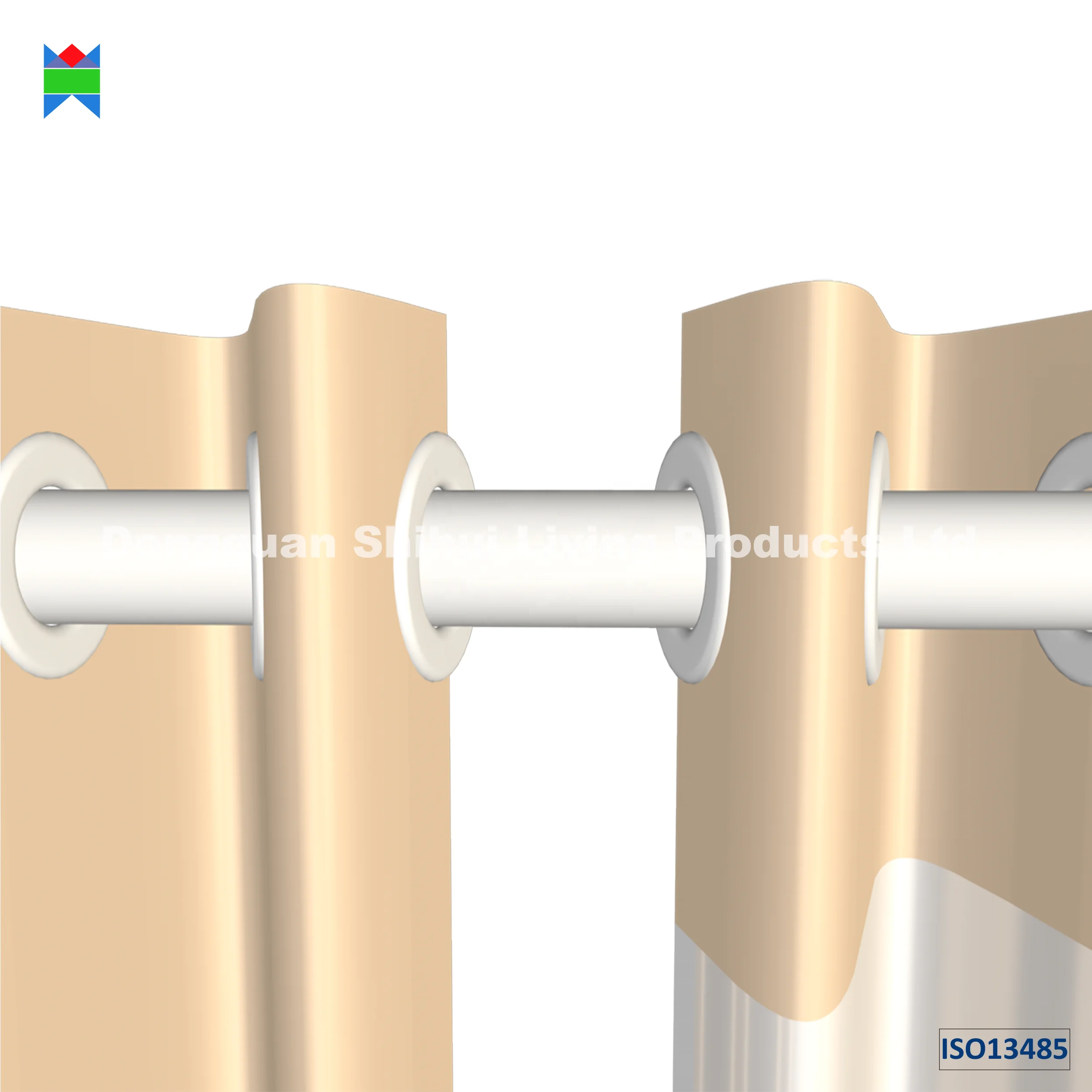 Medical anti-bacterial shield curtain suitable for hospitals clinics and nursing houses with ISO 22196:2011