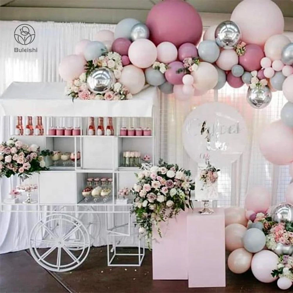 Black Mobile Flower Display Sweet Candy Cart Wedding Carriage Iron Metal Frame Cake Flower Candy Cart