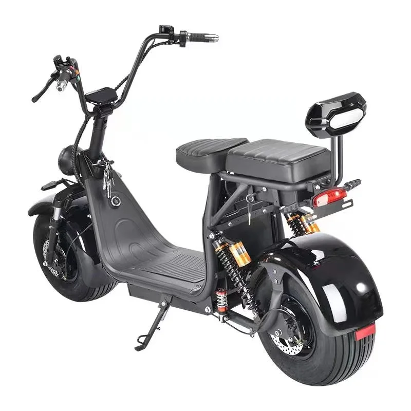 FULIKE 1500W 60V Removable Battery Fat Tire Harley Electric Scooter