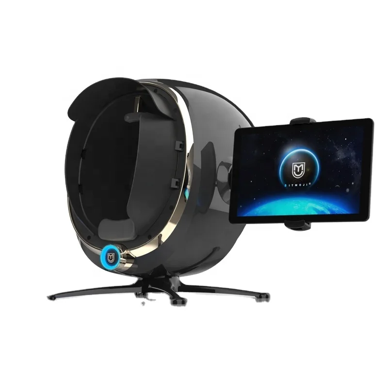 2020 Linuo BitMoji AI Intelligent imager 8 spectrum digital magic mirror skin analyzer  multilingual