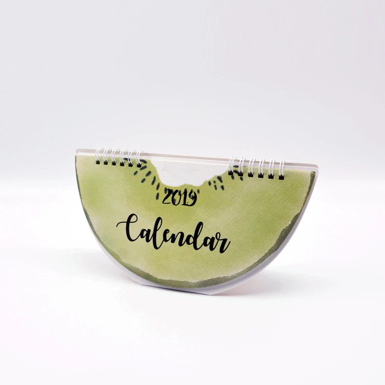 
Promotional Colorful Customized Lemon Design Spiral Desk Calendar 