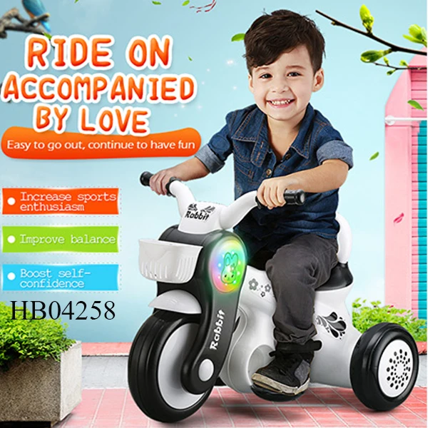 Kids three wheels Electric Ride On Car Motorcycle With Battery Powered and light