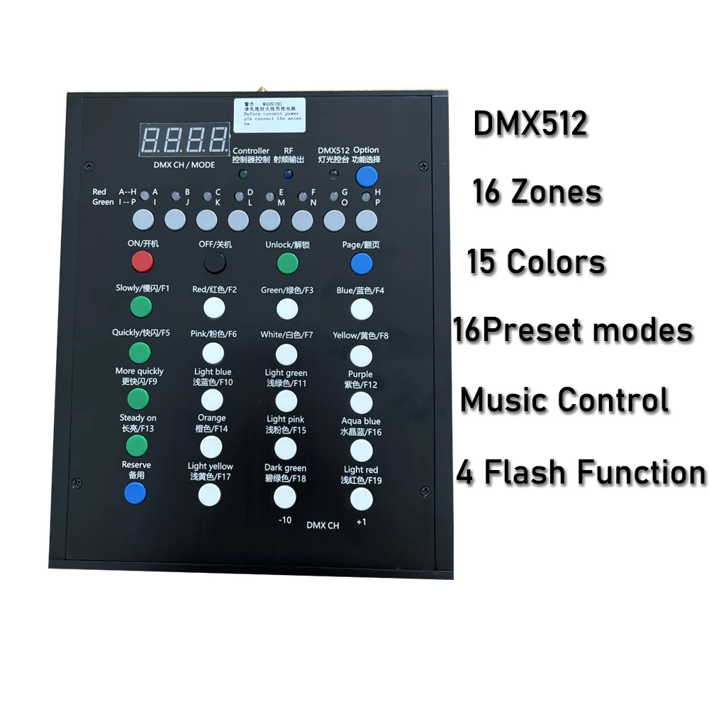 Wireless Transmitting 433MHz Remote Controller Led Controller DMX512 RGB LED Control Computer