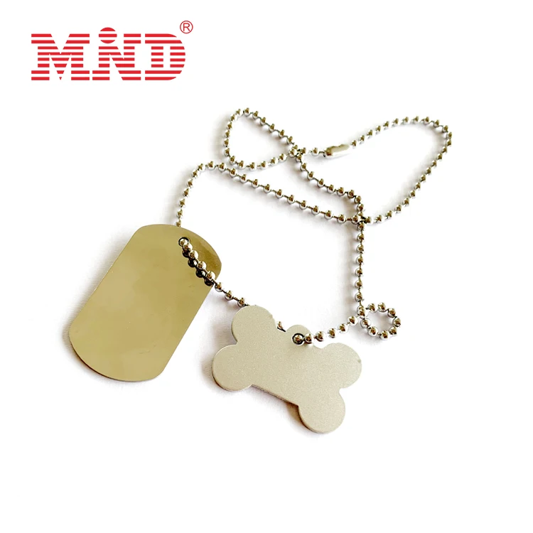 Metal stainless Steel Custom Logo Label Laser Dog Neck Sublimation Tag Pet Id Tag Nameplate For Engraving