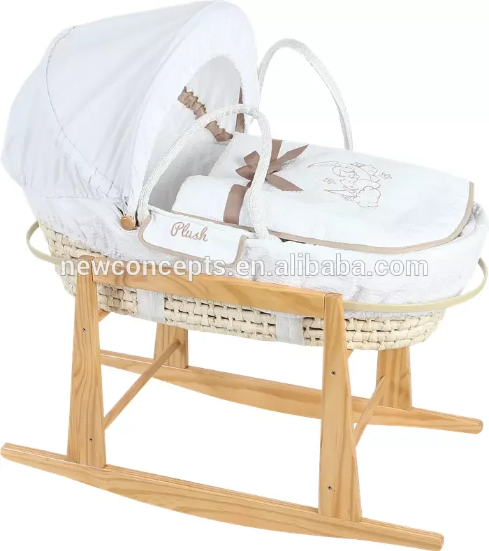 
International Concepts Furniture New Wooden Cradle Designs Moses Basket Stand 