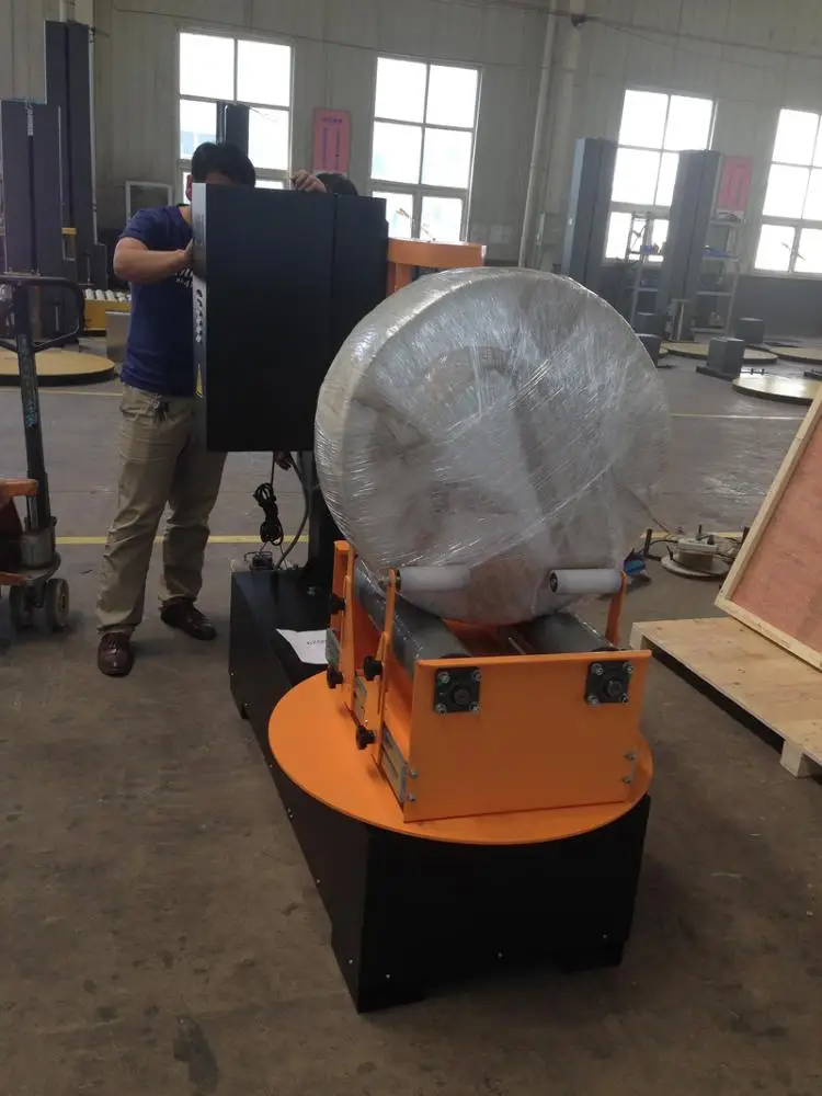 
Newly arrived Wheel tire coil stretch wrapping packing machine with high grade quality and good efficiency 