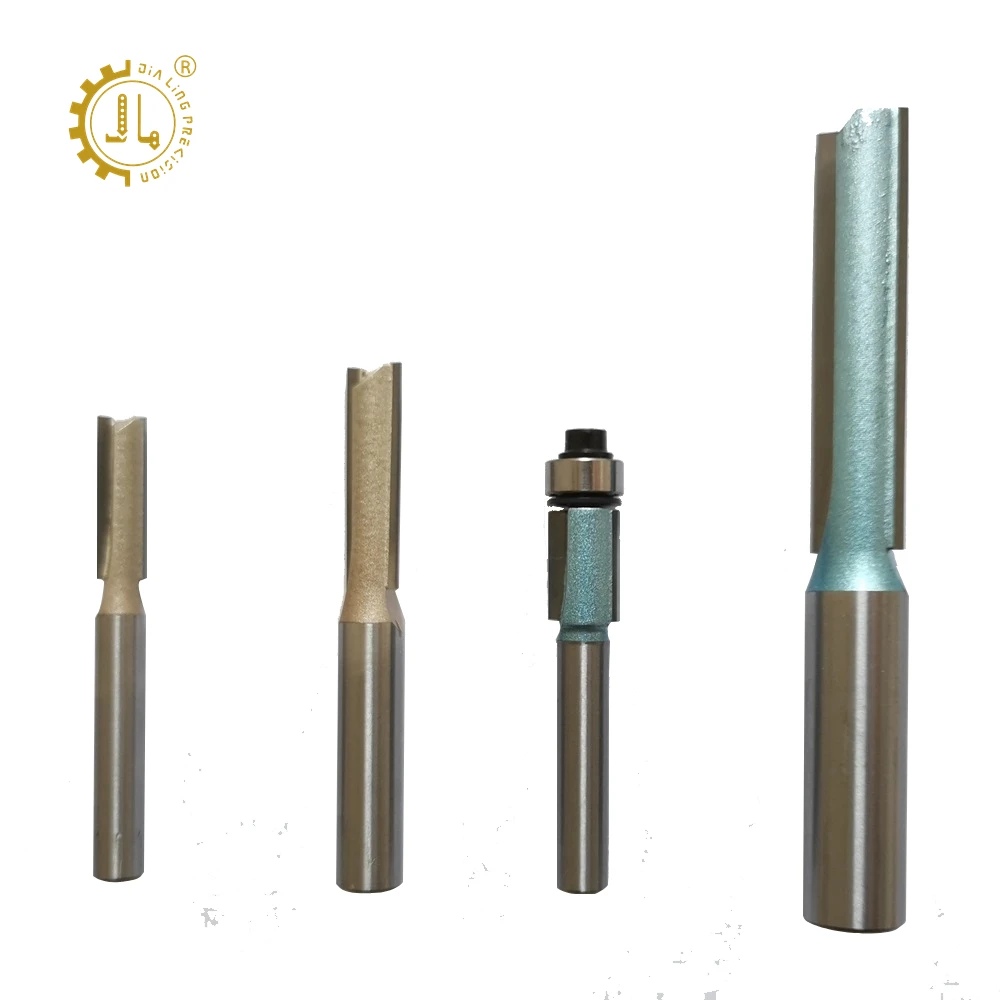 TCT Two Flutes Straight Bit Wood CNC Milling Cutter Endmill Carbide 2 Flute TCT Straight Router Bit