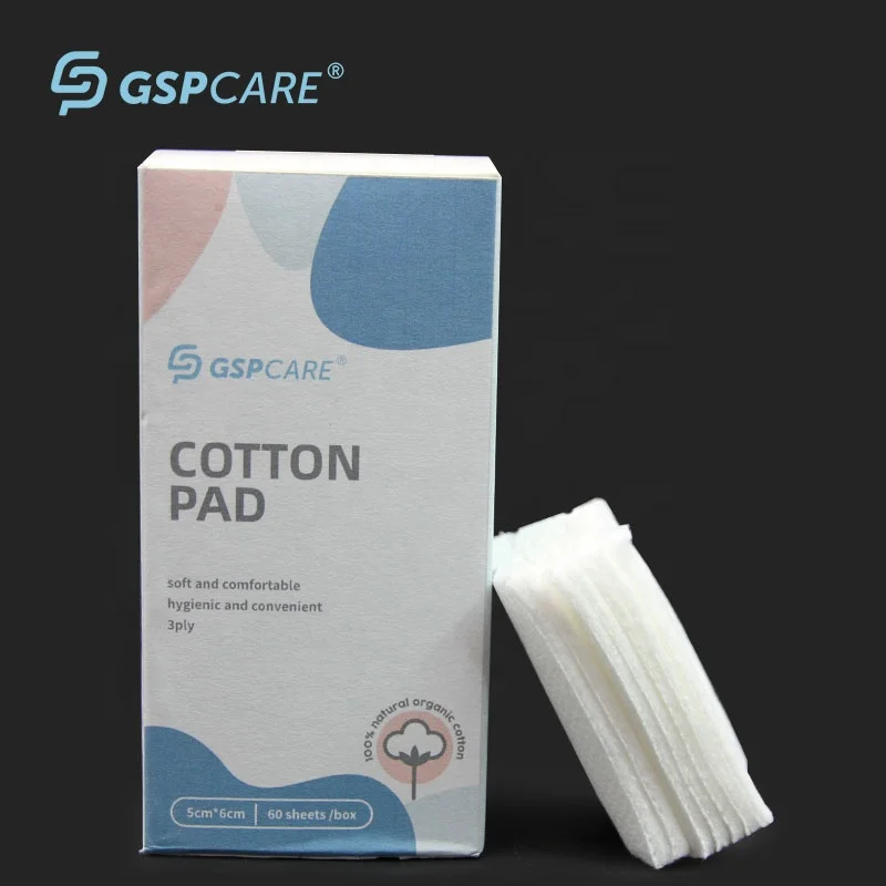 GSPCARE горячая Распродажа OEM-Сервис медицинский впитывающий ватный тампон с высокой впитывающей способностью одноразовые ватные тампоны для снятия макияжа