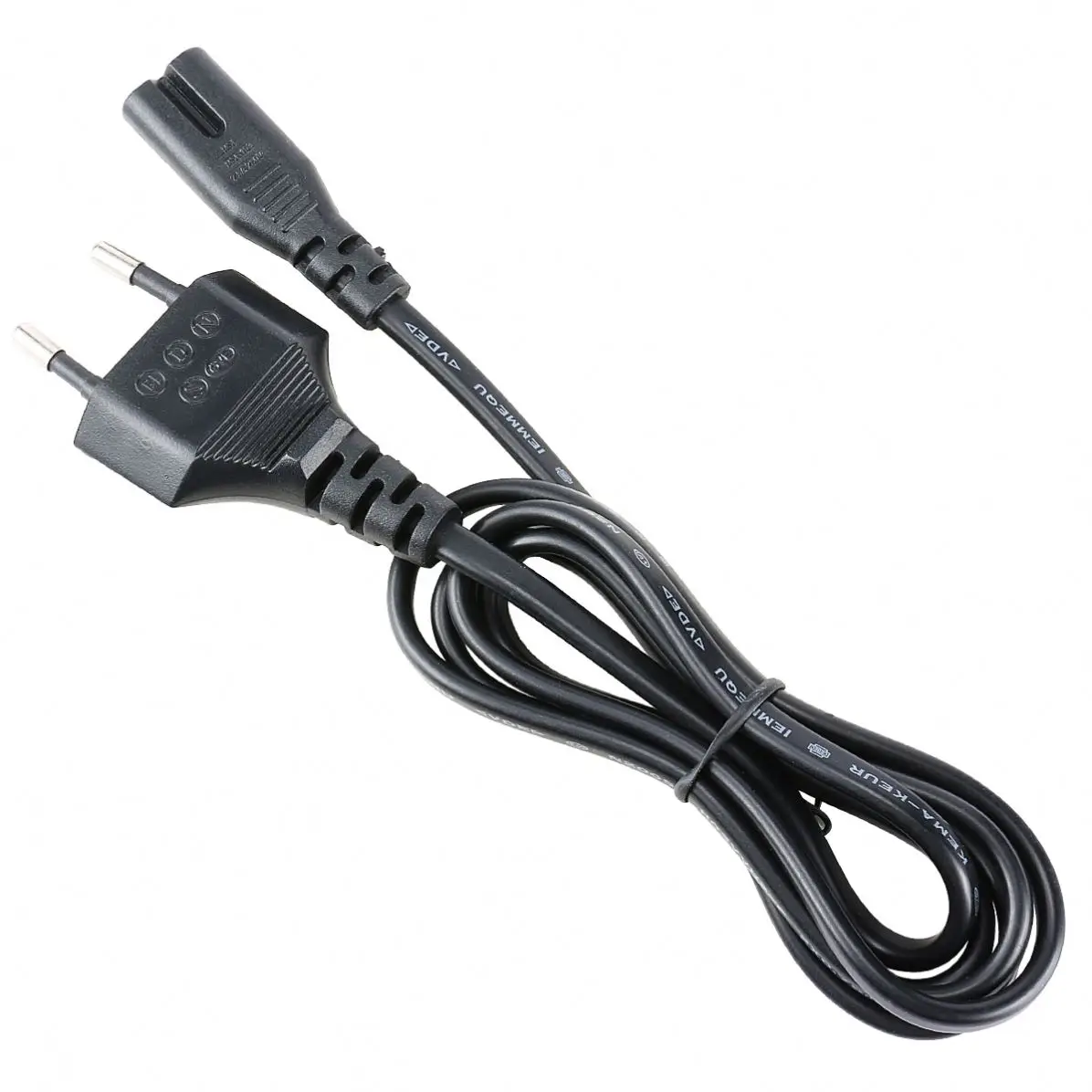 1,5 m 18awg 0,75mm 2 pin 2 prong extension reel C7 to C8 power cord male female connector type cord