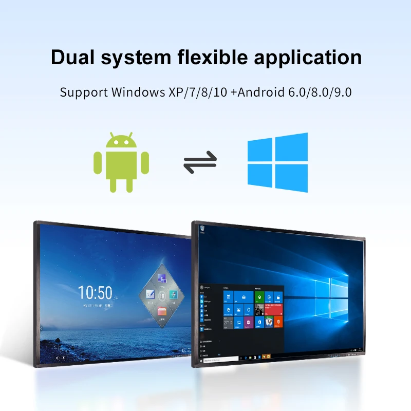 55 65 75 85 86 98 100/110 inch big screen lcd touch  interactive whiteboard ODM/OEM portable interactive whiteboard device