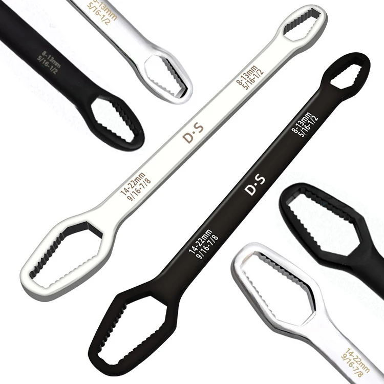 8-22mm Adjustable Self-tightening Wrench Multi-functional Glasses Double End Universal Wrench
