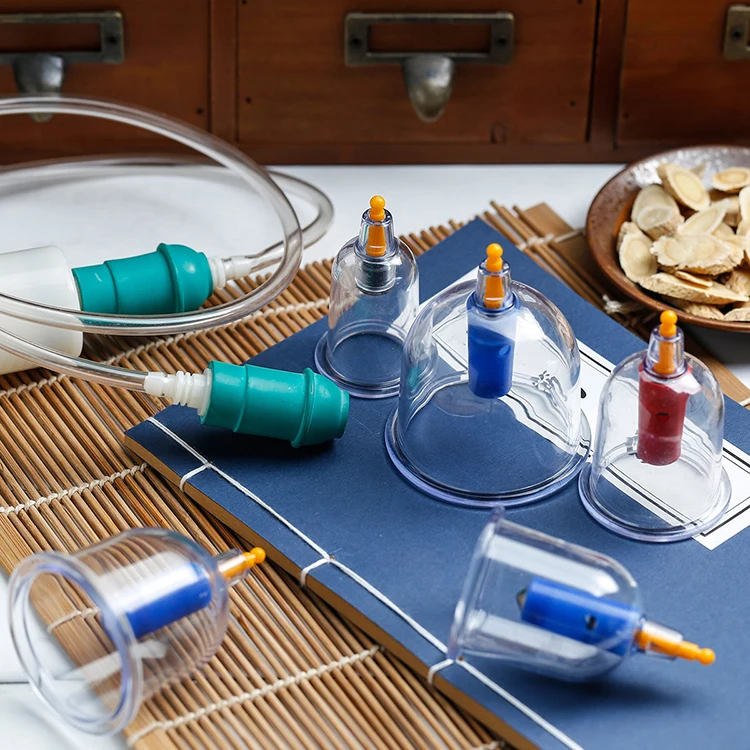 Горячая Распродажа ручная вакуумная банка hijama чашки 24 в коробке Набор банок шт.