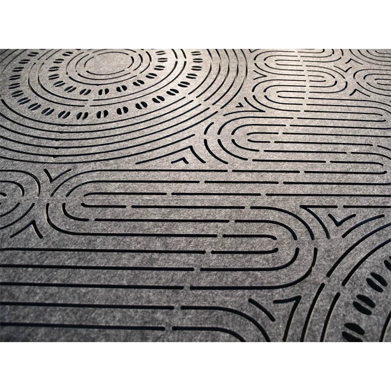 High Density cinema sound pet soundproof ktv polyester fiber felt wall acoustic panels