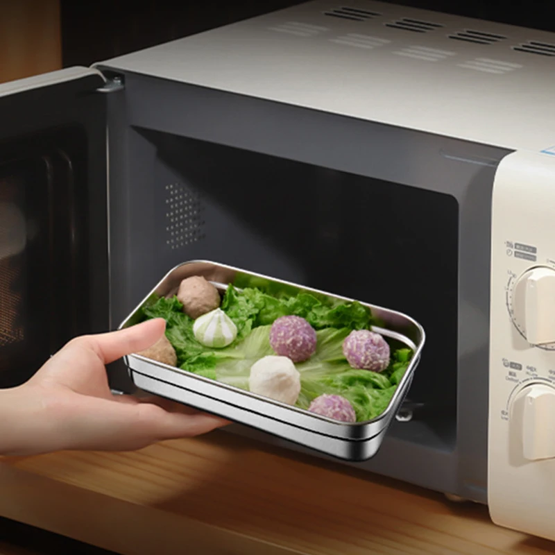 Factory Vacuum Machine Refrigerator Microwave Oven Stainless Steel 316 Food Fresh Keeping Storage and Container Crisper Box Set