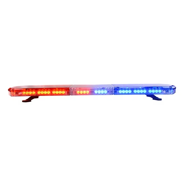 60 inch amber led emergency light bar Discount Low Profile Warning light bar with siren speaker