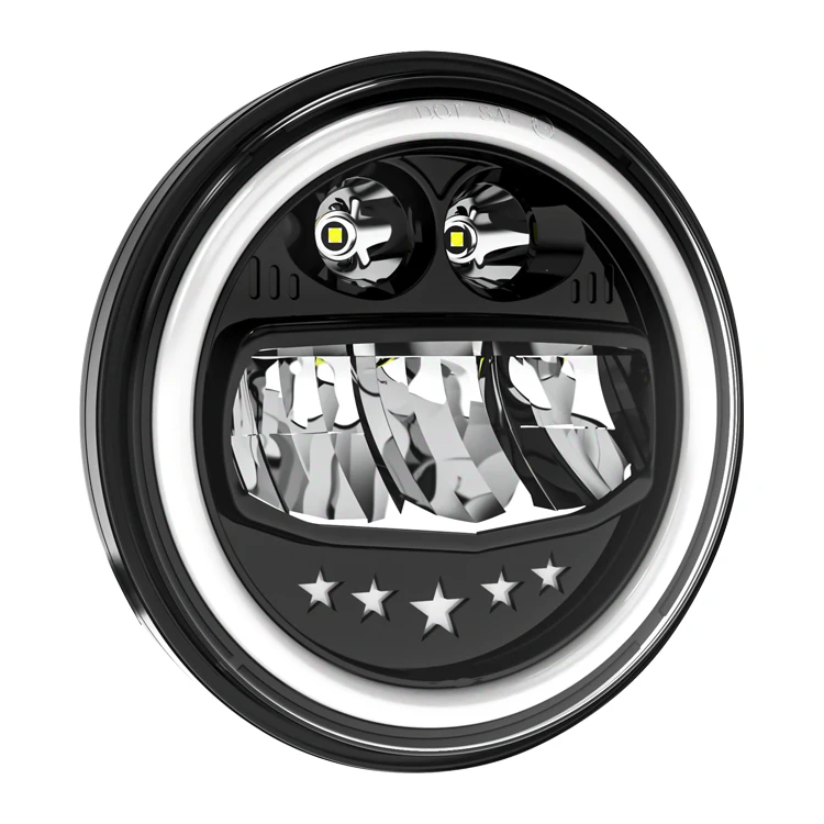 Drl Angel Eyes Headlights Offroad Automotive Fron Light Car Led Headlight For Bmw