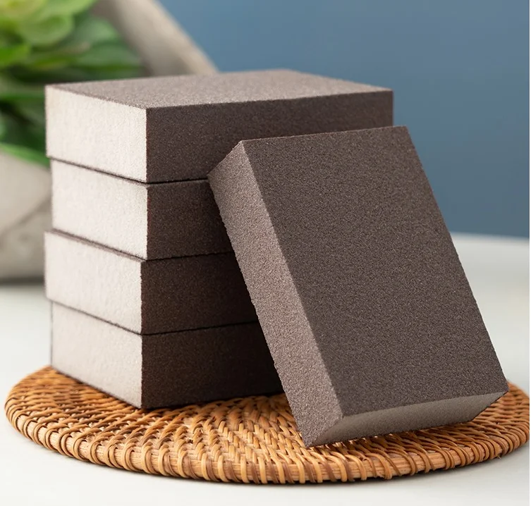 Kitchen Scouring Pad Cleaning Dishes Washing Pot Emery sponge Double-sided Sponge Block Daily Necessities Dishwashing Sponge_0