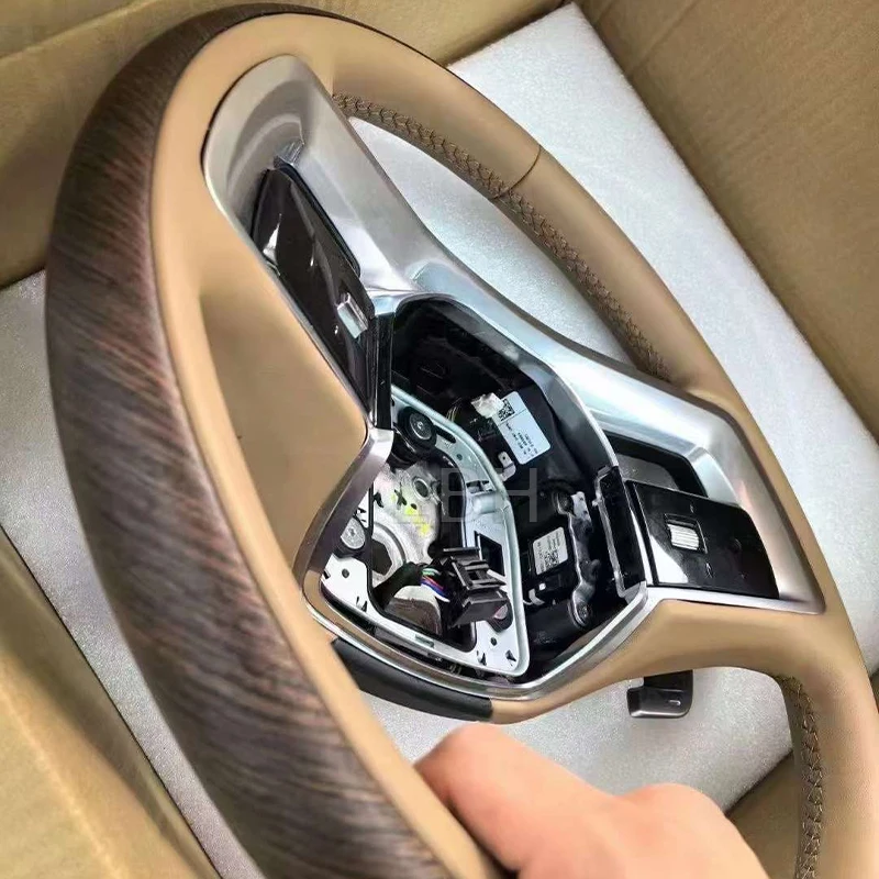 Новый стиль автомобиля черный/красный персиковый деревянный руль в сборе подходит для 2013-2017 модернизированная модель 2023 L460