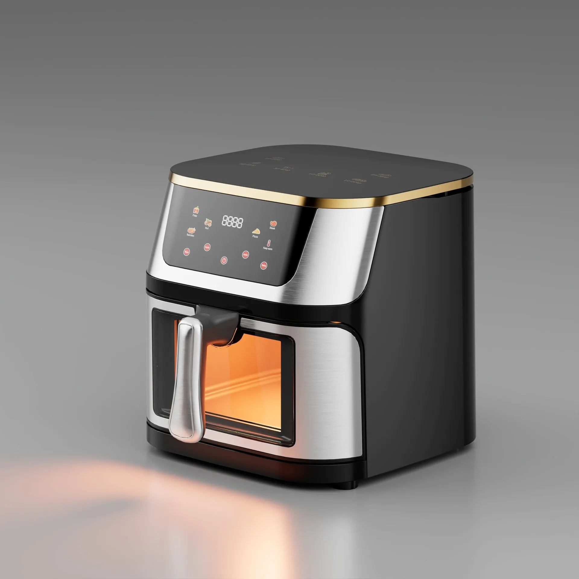 10 л, полная воздушная фритюрница большой емкости для домашнего использования, эффективный и быстрый нагрев пищи, безопасный и здоровый без смазки