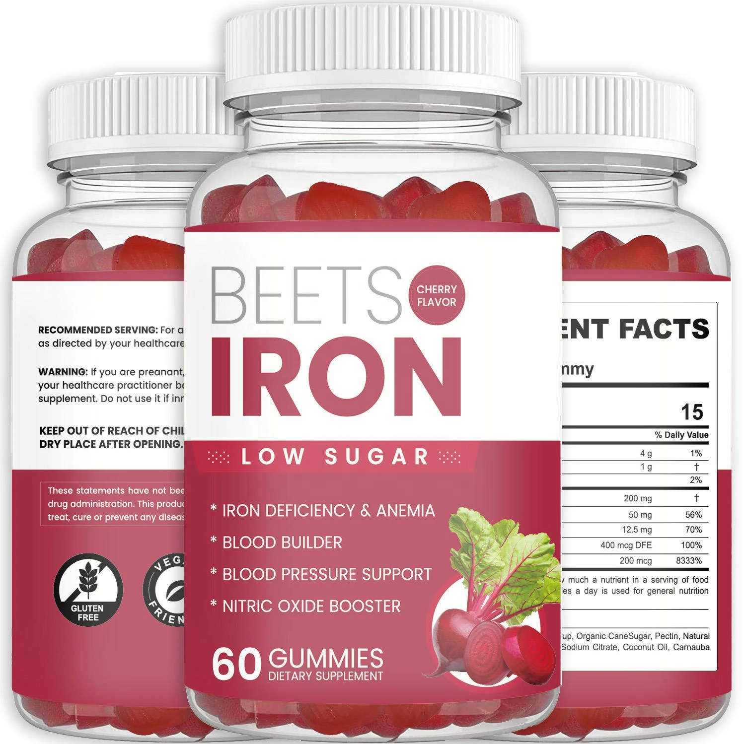 High Flavored Gummies With Bloodbuilding Iron And Vitamin C Gummies Private Label