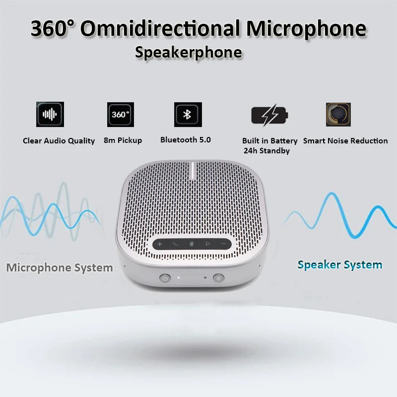 Low Price 65dB Signal to Noise Ratio USB Wireless Connection Studio Microphone with 88 dB Full Frequency Speaker