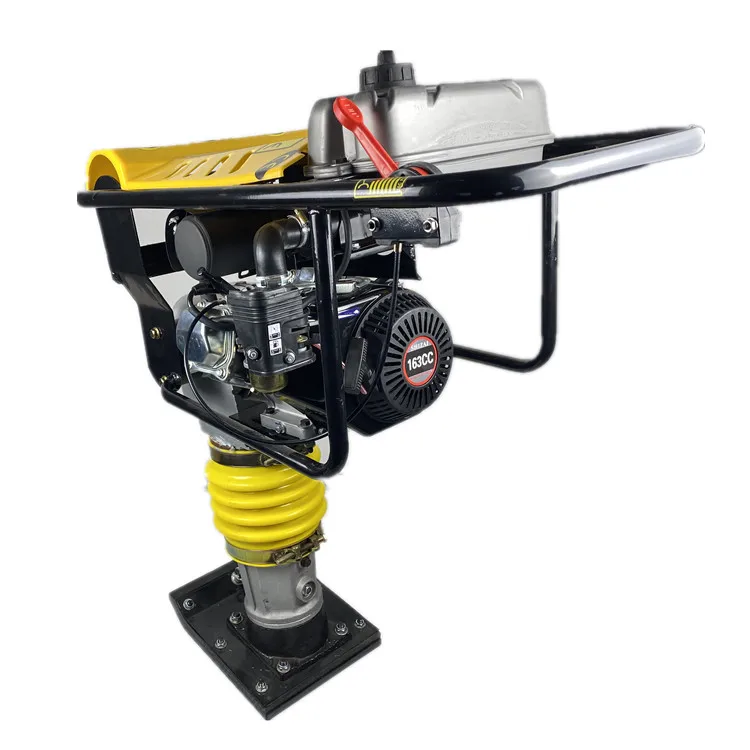 Gasoline Handheld Road Soil Impact Jumping Vibrating Tamping Hammer Compactor With Engine